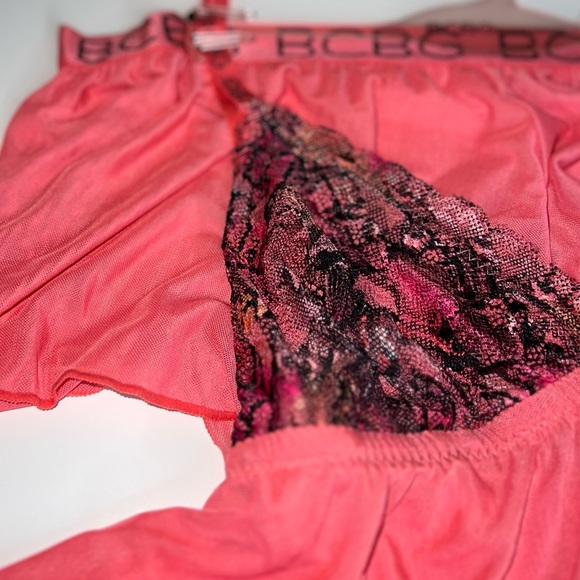 BCBGENERATION Lace Baby Doll Top & Shorts Set - Picture 3 of 6